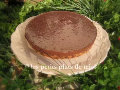 Recette Tarte chocolat-pralinoise, sur fond de cookies
