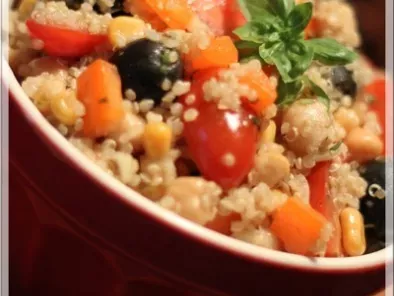 Recette Salade de quinoa et de légumes (sans gluten)
