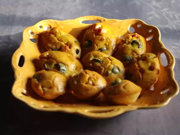 Recette Madeleines jambon et olives