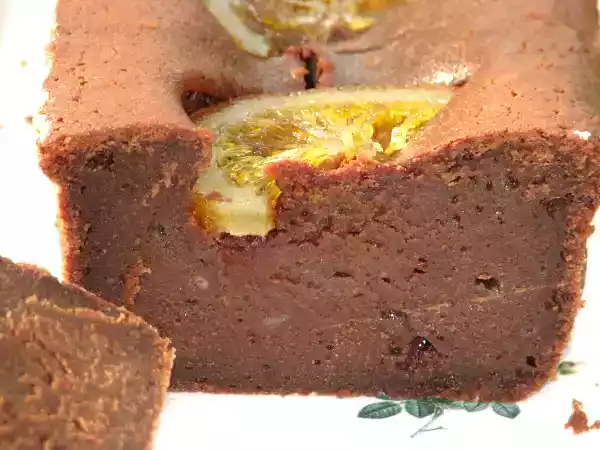 Recette Cake fondant au chocolat et orange confite