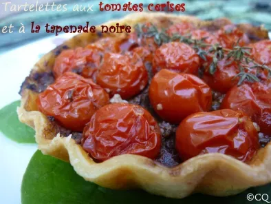 Recette Tartelettes aux tomates cerises et tapenade noire