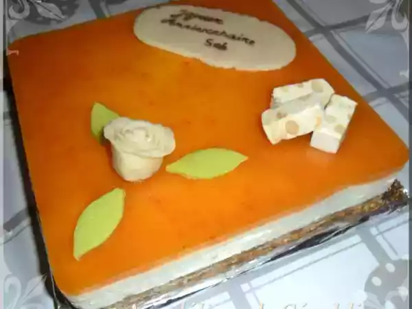 Recette Entremet nougat abricot