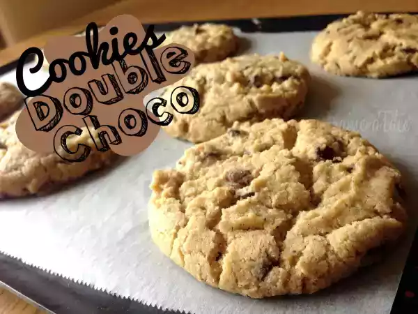 Recette Cookies double choco