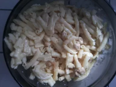 Recette Gratin de macaronis au maroilles et escalopes de poulet