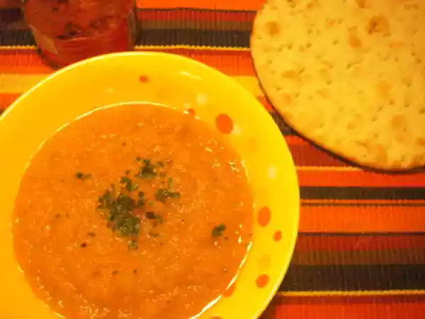 Recette Soupe indienne, butternut potiron carotte
