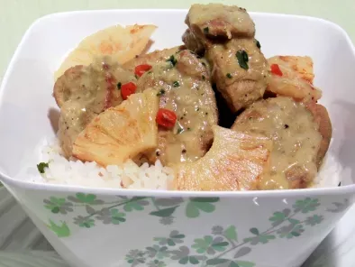 Recette Filet mignon de porc au curry et lait de coco (recette facile)