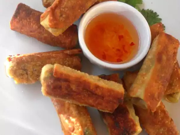 Recette Mini nems au confit de canard et aux cèpes