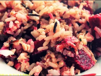 Recette Salade de riz à la betterave et au thon