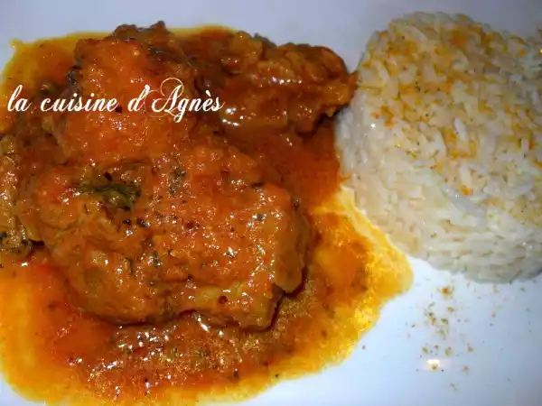 Recette Curry d'agneau au lait de coco