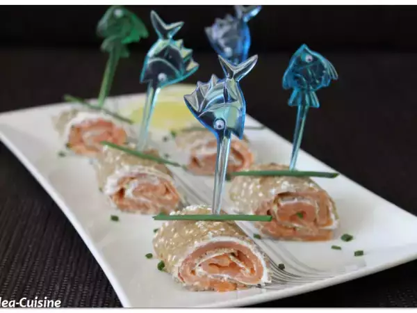 Recette Galette nordique au saumon fumé, fromage frais et ciboulette