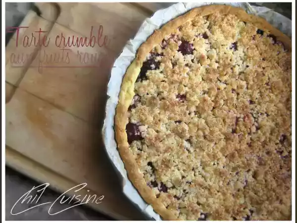 Recette Tarte crumble aux fruits rouges et noix de coco