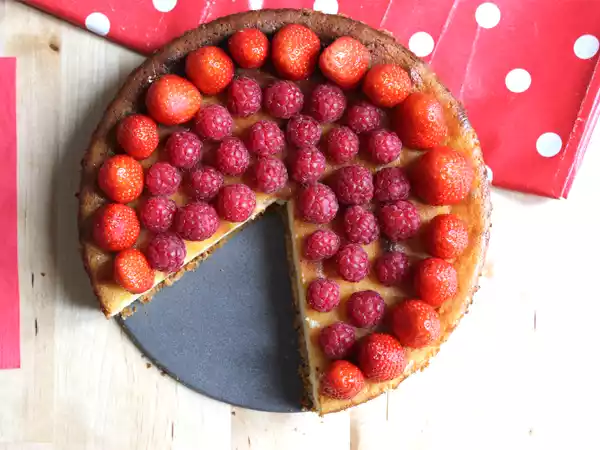 Recette Cheesecake fraises et framboises