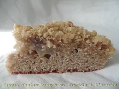 Recette Gâteau fraise banane et crumble à l'amande