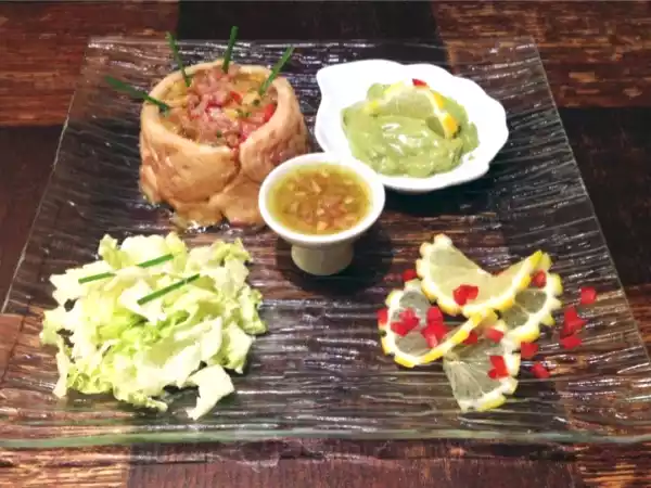 Recette Tartare de thon et de saumon, crème d’avocat