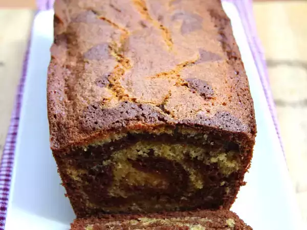 Recette Cake marbré aux deux chocolats