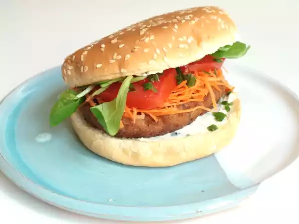 Recette Burger de saumon & crème kiri-ciboulette