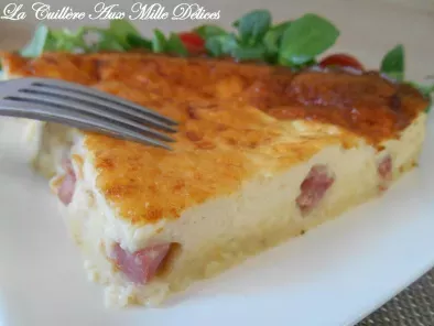 Recette Quiche sans pâte jambon & fromage