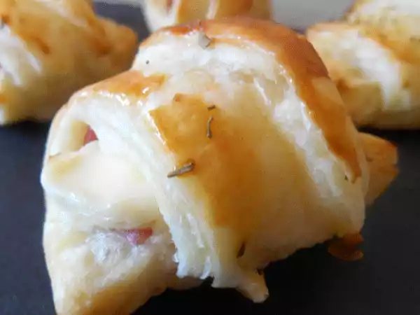 Recette Croissants apéritifs jambon & kiri
