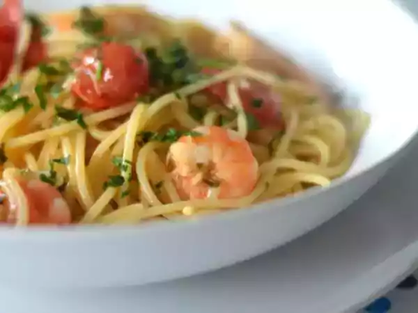 Recette Spaghettis aux scampis