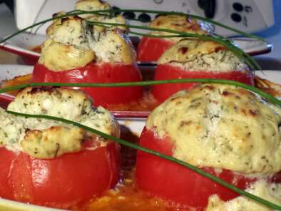 Recette Tomates souflées à la ricotta - recette thermomix