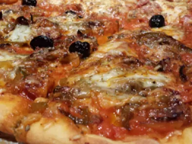 Recette Pizza chorizo - poivrons