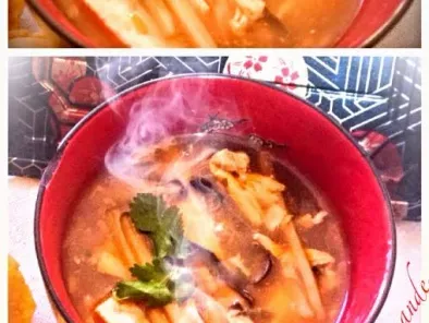 Recette Potage pekinois ou hot and sour soup