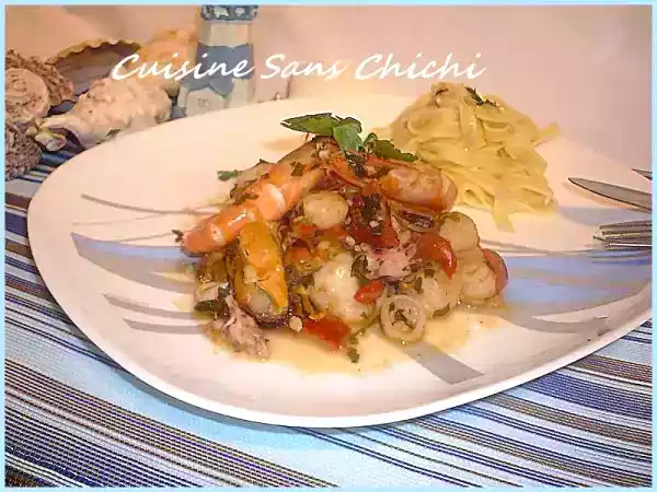 Recette Poêlée de fruits de mer à la provençale
