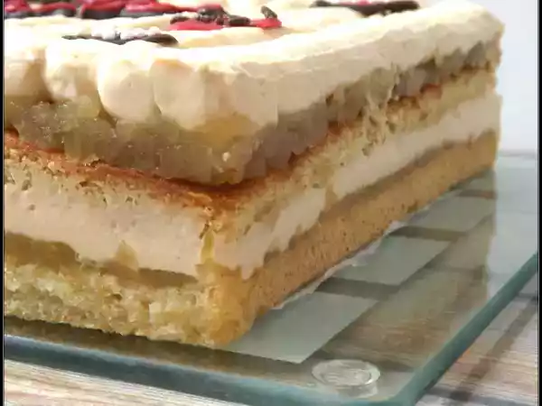 Recette Entremet pommes caramel beurre salé