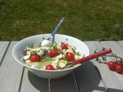 Recette Salade de lentilles, tomates et mozzarella