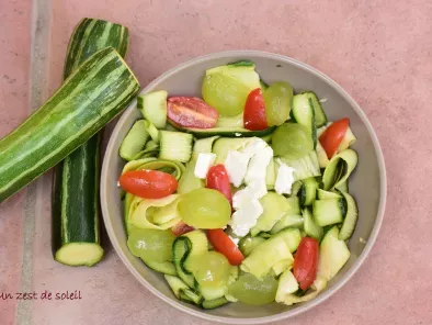 Recette Salade de courgettes crues et fêta