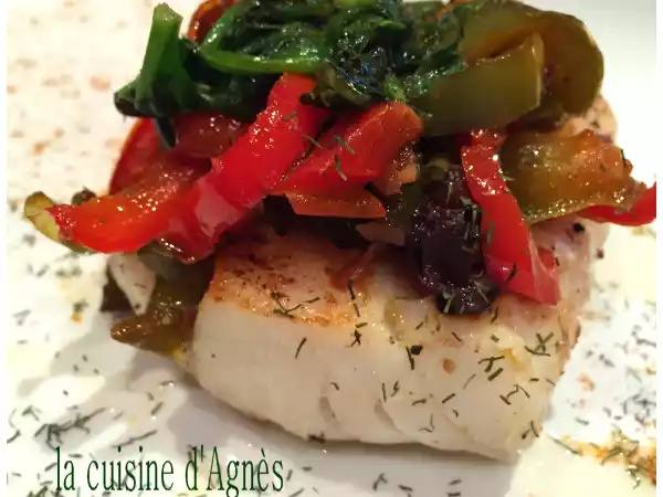 Recette Cabillaud aux poivrons