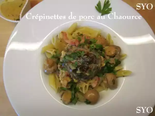 Recette Crépinettes de porc au chaource du petit bistro de mamigoz