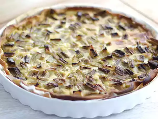 Recette Tarte à la rhubarbe facile