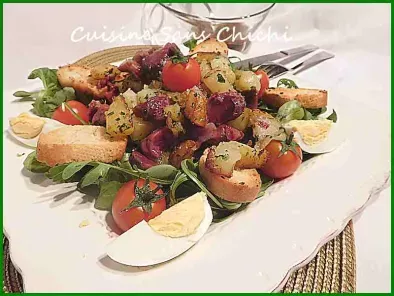 Recette Salade aux gésiers confits et pommes de terre