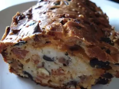 Recette Cake au chorizo, olives et pistaches