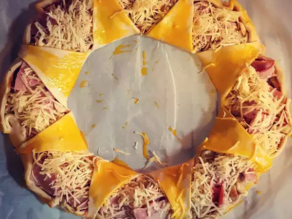 Recette Couronne de pizza