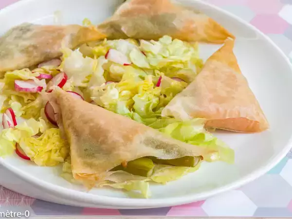 Recette Bricks à la truite fumée et aux asperges vertes