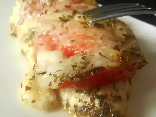 Recette Poulet gratiné tomate & mozzarella