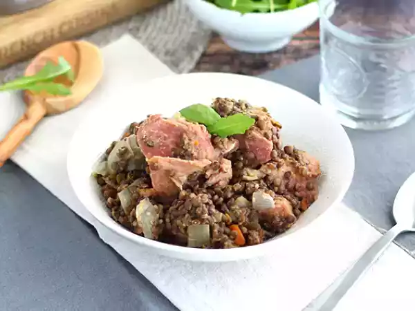 Recette Petit salé aux lentilles