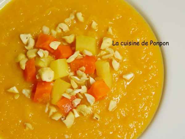 Recette de soupe de céleri, pommes de terre et carottes