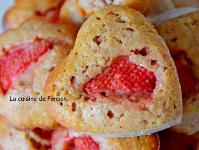 Recette Muffins aux fraises et amandes