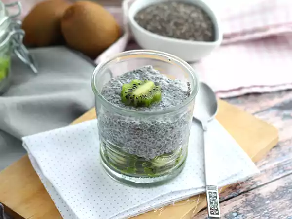 Recette Pudding de graines de chia au kiwi