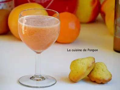 Recette Jus d'orange, pamplemousse, kiwi et sirop d'amour, vegan