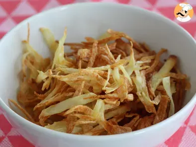 Recette Chips allumettes au four - batatas palhas