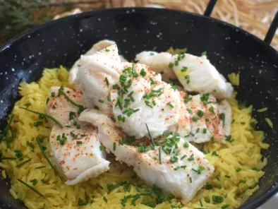 Recette Riz pilaf au curry poisson blanc