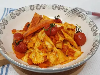 Recette Pâtes tomates cerises et carottes