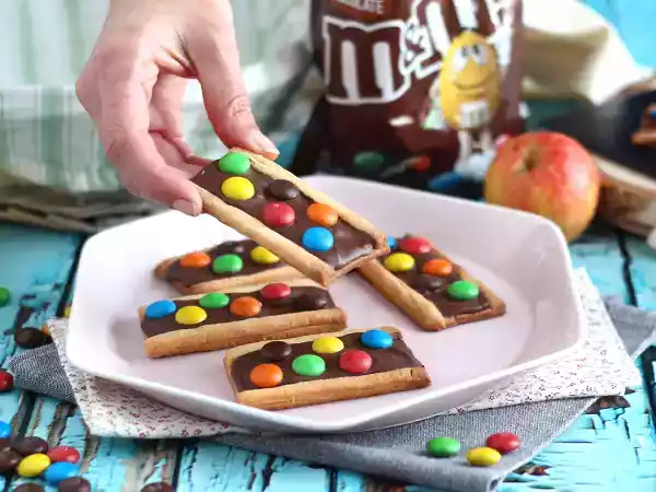 Recette Biscuits sablés aux m&m's