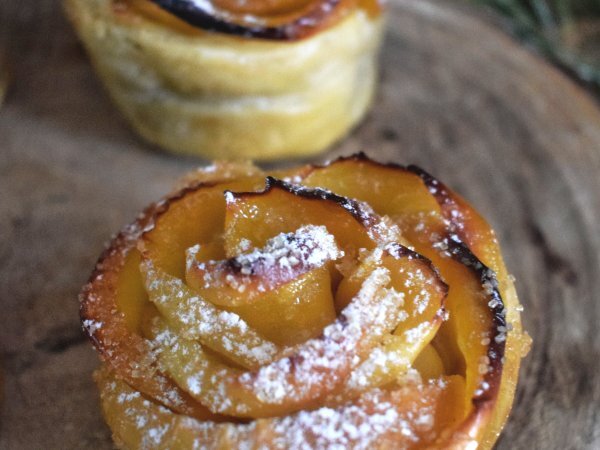 Roses de pommes au spéculoos