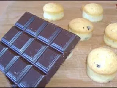 Recette Mini-gâteaux moelleux avec des blancs d'oeufs et nuage de t