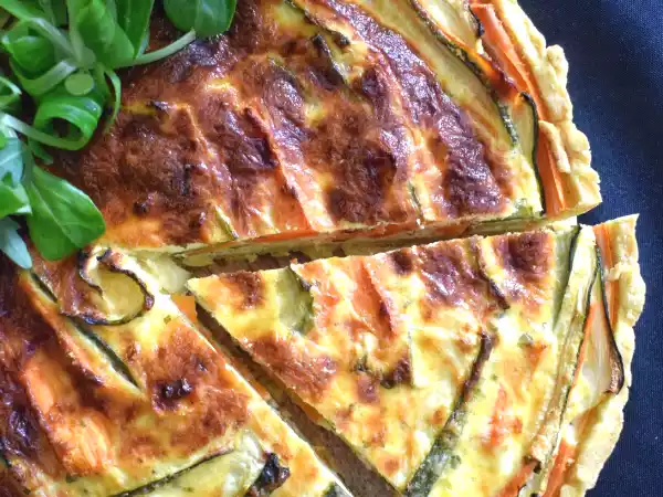 Recette Tarte spirale aux carottes et courgettes